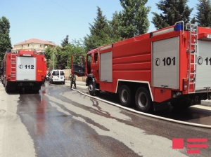 Пожар в Баку: 55 человек были эвакуированы
