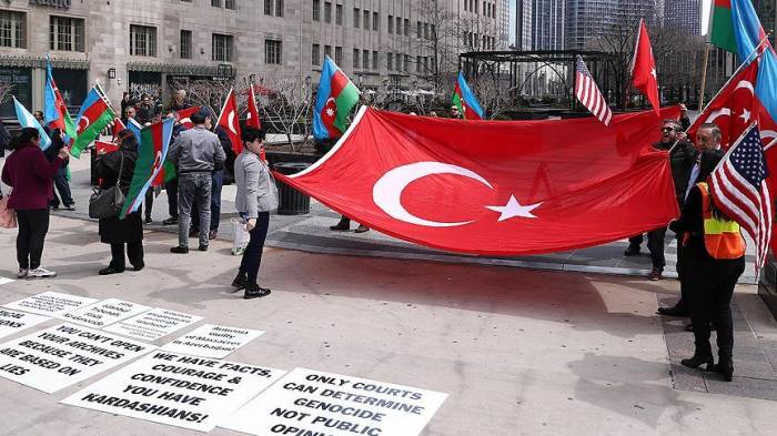 В США провели акцию протеста против утверждений о т.н «геноциде армян»
