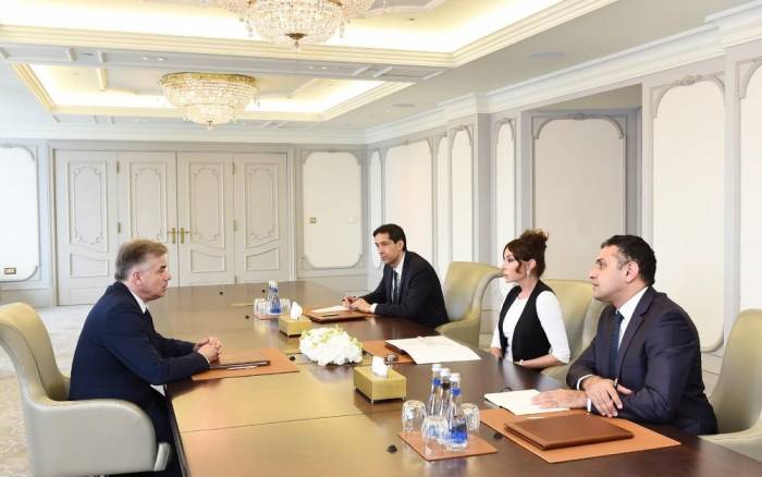 Мехрибан Алиева встретилась с председателем группы дружбы Франция-Кавказ Сената Франции  - ФОТО 