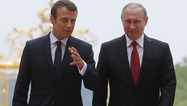 Путин и Макрон планируют обсудить Сирию
