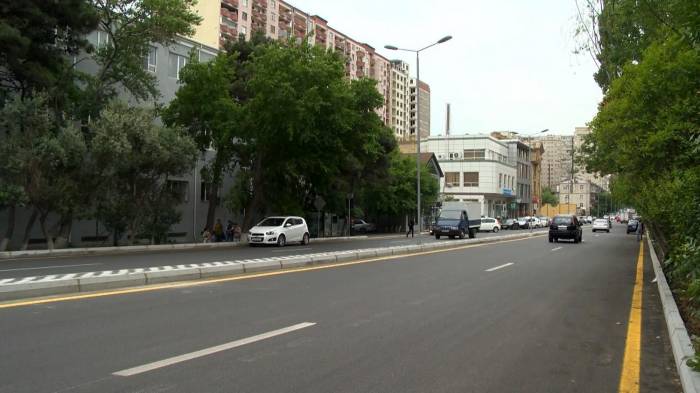 Завершилась реконструкция одной из центральных улиц Баку - ФОТО