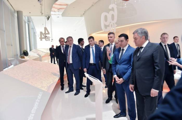 Председатель Госдумы Федерального Собрания России побывал в Центре Гейдара Алиева - ФОТО 