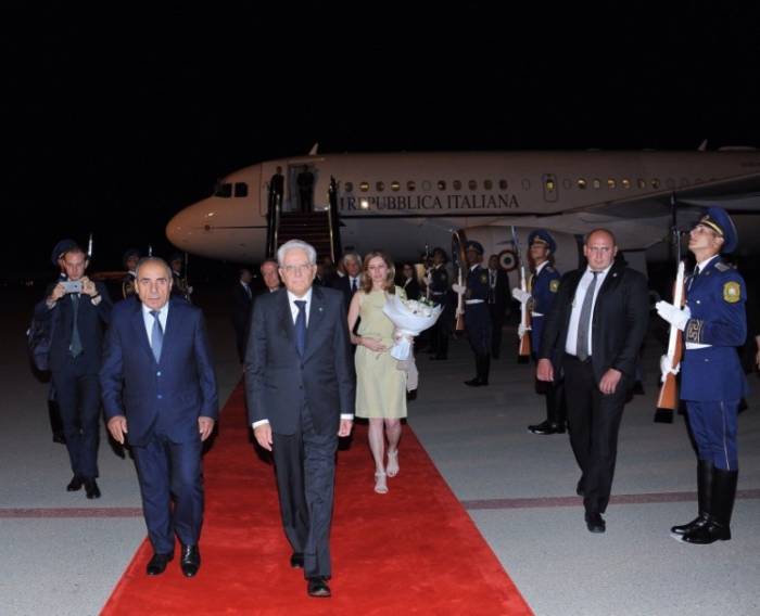 Президент Италии прибыл в Баку - ФОТО
