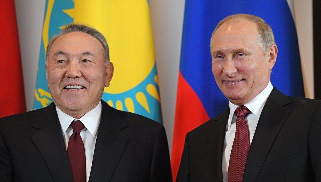 Путин и Назарбаев обсудили график предстоящих контактов
