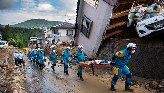 Число погибших во время наводнения в Японии возросло