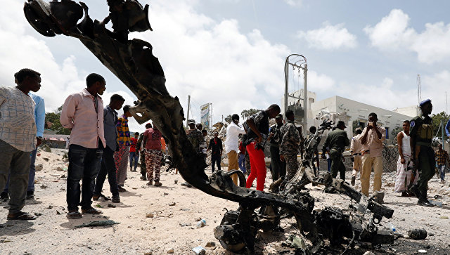У президентского дворца в столице Сомали прогремел мощный взрыв