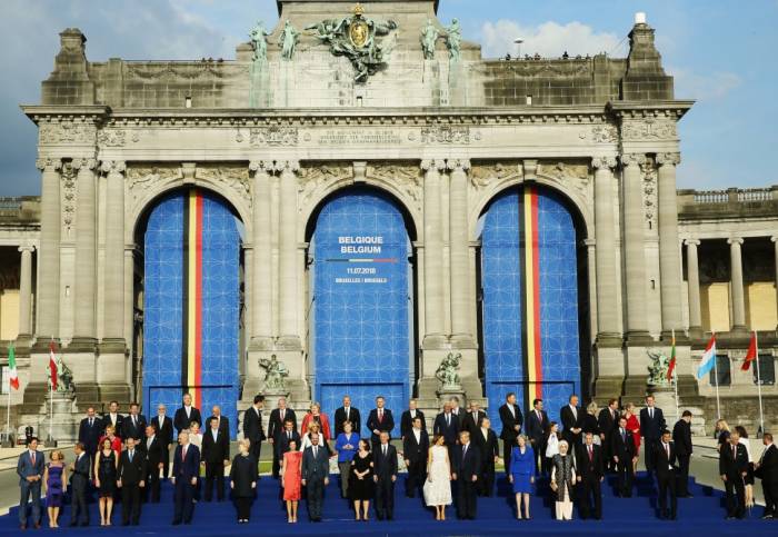 В Брюсселе организован прием для глав стран - ФОТО