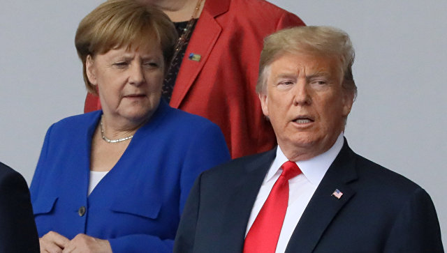 Трамп заявил об отличных отношениях с Меркель
