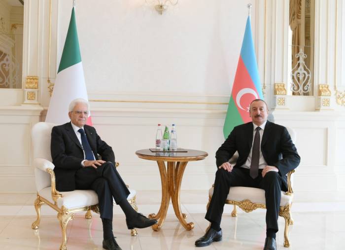 Началась встреча президентов Азербайджана и Италии 