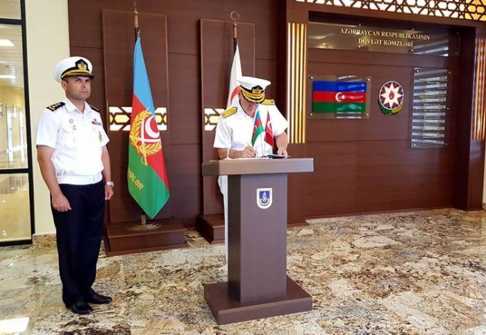 Состоялась встреча делегаций ВМС Азербайджана и Турции
