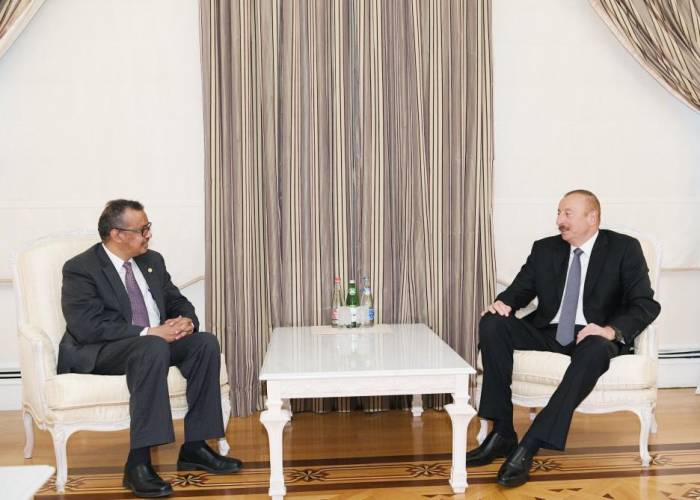 Президент Ильхам Алиев принял гендиректора ВОЗ
