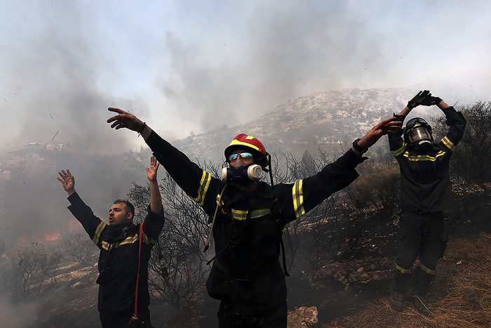 Лесные пожары в Греции: 156 пострадавших - ОБНОВЛЕНО