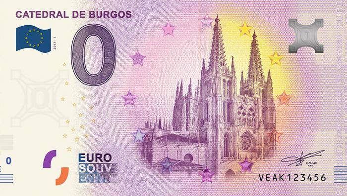 В Испании появились сувенирные банкноты номиналом в ноль евро