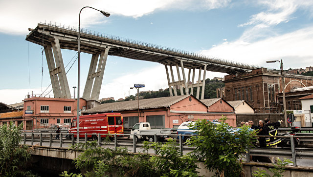 В Италии пройдет первая церемония похорон жертв обрушения моста в Генуе
