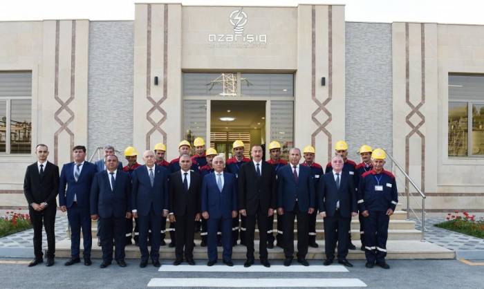 Ильхам Алиев на открытии реконструированной подстанции "Исмаиллы" - ФОТО