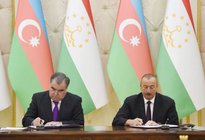 Подписаны азербайджано-таджикские документы - ФОТО