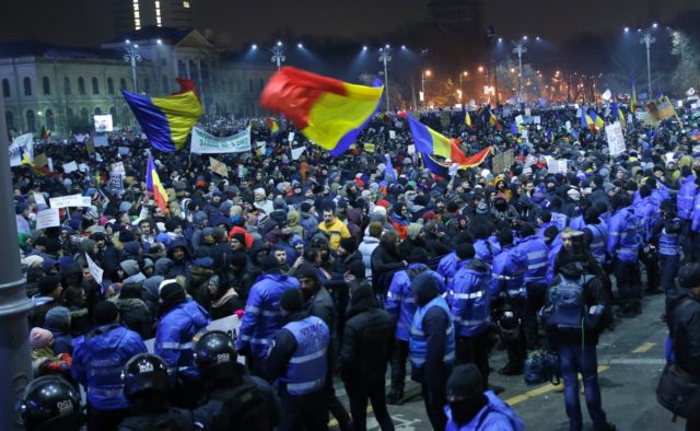 Протесты в Румынии 
