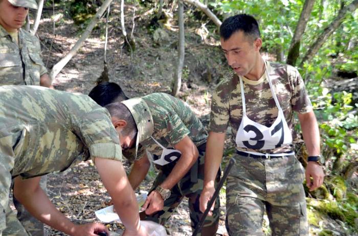 В Азербайджанской армии началось соревнование по ориентированию - ФОТО