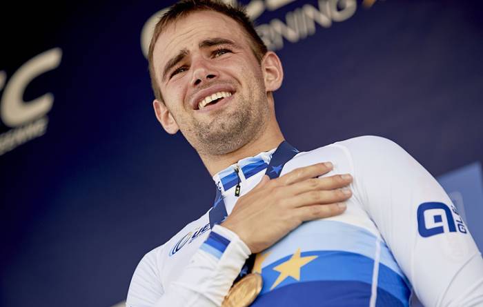 Бельгиец Кампенартс выиграл гонку с раздельным стартом на чемпионате Европы по велошоссе