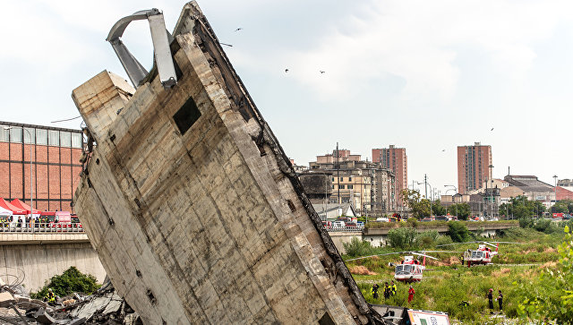 В Италии выделили 5 млн евро на ликвидацию последствий обрушения моста