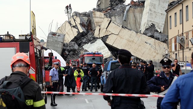 В Генуе число жертв при обрушении моста достигло 30 человек
