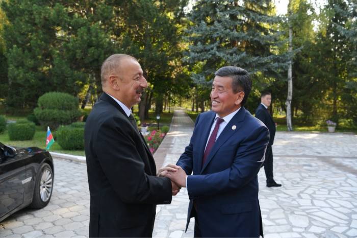 Состоялась встреча Президента Азербайджана Ильхама Алиева с Президентом Кыргызстана - ФОТО