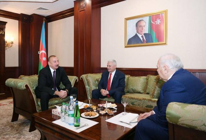Президент Ильхам Алиев встретился с Бинали Йылдырымом - ФОТО, ОБНОВЛЕНО
