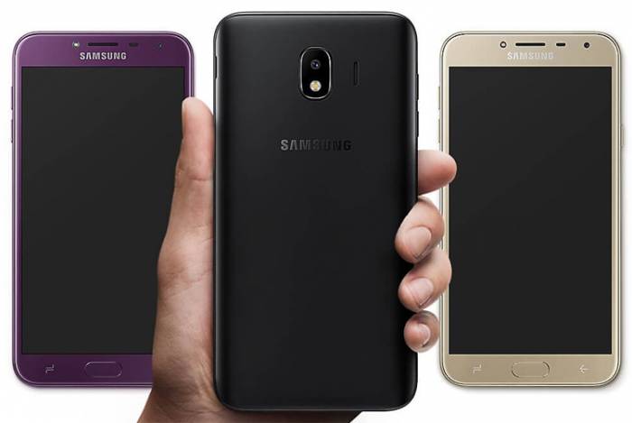 Смартфон Samsung Galaxy J4+ сможет узнавать пользователей по лицу
