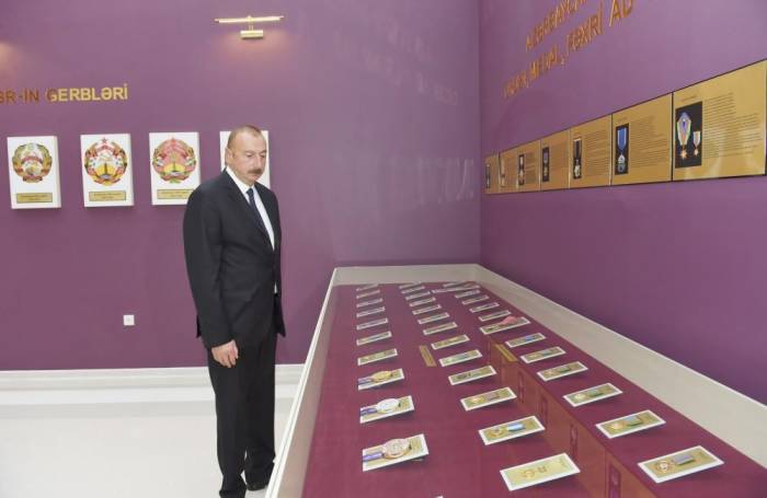 Президент принял участие в открытии Музея флага в Билясуваре  - ФОТО
