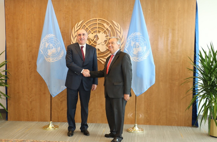 Глава МИД Азербайджана обсудил с генсеком ООН нагорно-карабахский конфликт - ФОТО