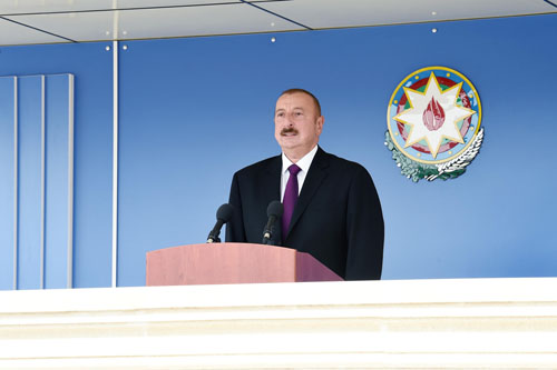 Президент Азербайджана принял участие на церемонии принятия присяги молодыми воинами Службы госбезопасности-ОБНОВЛЕНО-ФОТО