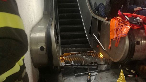 При аварии эскалатора в римском метро пострадали до 30 россиян
