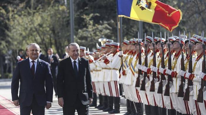 В Кишиневе состоялась церемония встречи президента Турции
