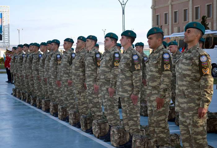 Группа азербайджанских миротворцев направилась в Афганистан