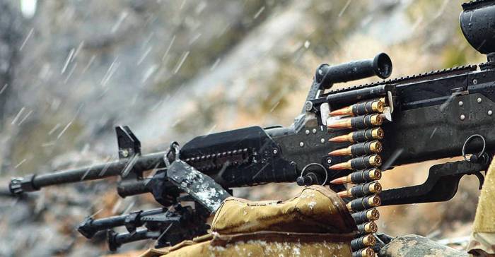 Армяне обстреляли позиции ВС Азербайджана из крупнокалиберных пулеметов
