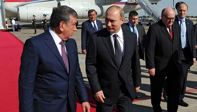 Начался государственный визит Путина в Узбекистан
