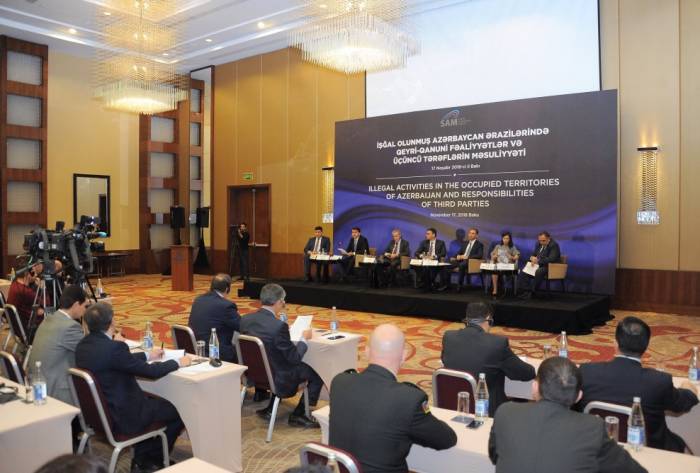 В Баку проходит конференция на тему «Незаконная деятельность на оккупированных территориях Азербайджана»- ФОТО