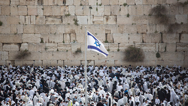 В Иерусалиме змея испугала паломников у Стены плача
