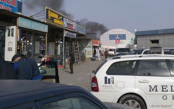 Пожар в торговом центре "Садарак"
