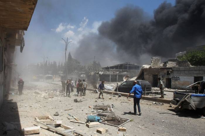 Cирийская армия обстреляла границу Идлиба