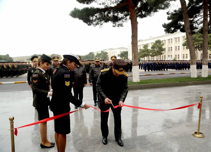 Открыты новые объекты в Азербайджанском высшем военном училище имени Гейдара Алиева