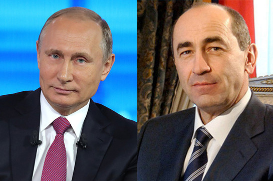 Владимир Путин поздравил Роберта Кочаряна с Новым Годом 