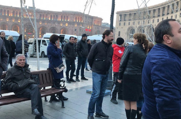 Акция протеста в Ереване