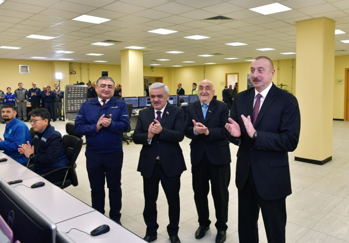 Президент Ильхам Алиев на открытии завода “SOCAR karbamid” - ФОТО, ВИДЕО
