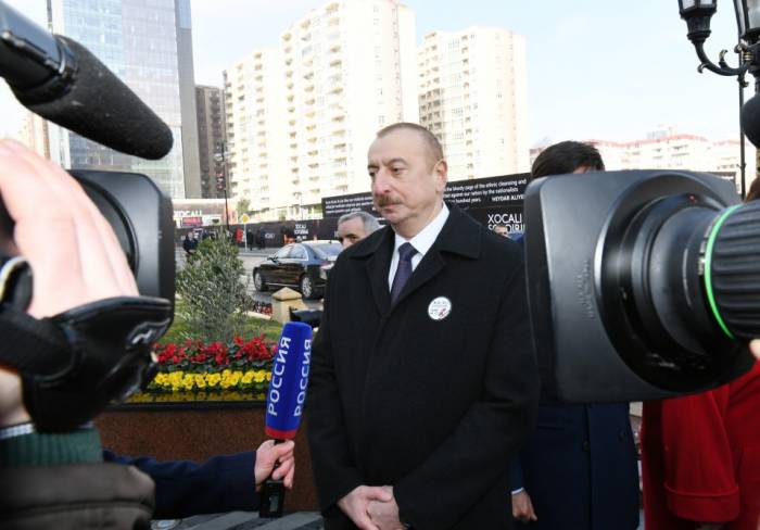 Ильхам Алиев дал интервью телеканалу «Россия-24»
