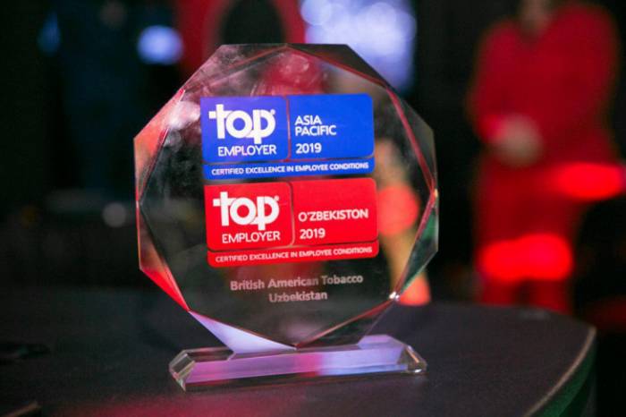 «БАТ Узбекистан» удостоена престижного международного сертификата TopEmployer 2019
