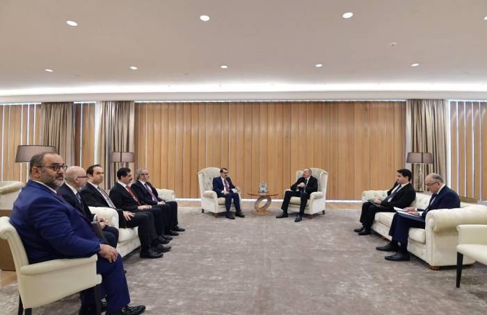 Президент Азербайджана встретился с турецким министром - ФОТО
