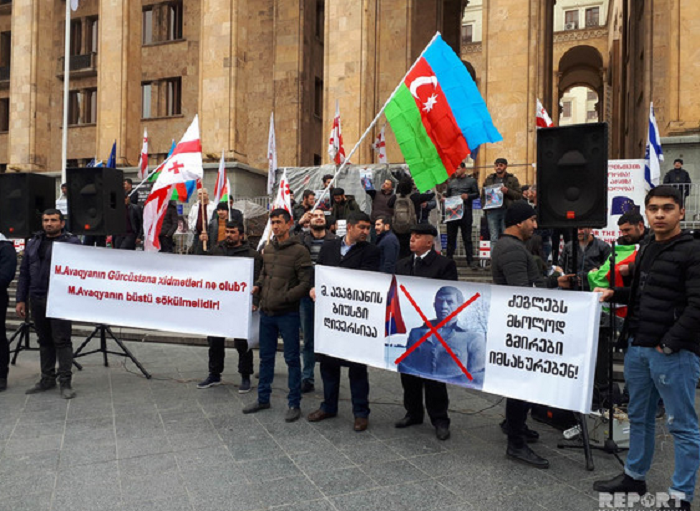 В Грузии началась совместная акция азербайджанцев и грузин - ВИДЕО