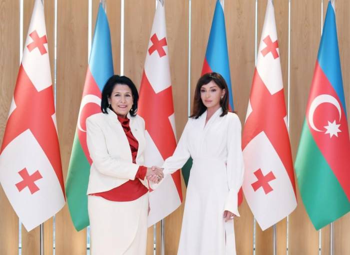 Мехрибан Алиева встретилась с президентом Грузии