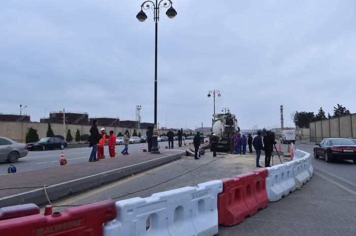 В Баку проспект Нобеля закроют для транспорта на 20-25 дней